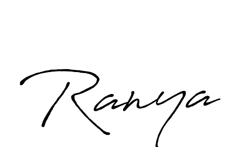 It looks lik you need a new signature style for name Ranya. Design unique handwritten (Antro_Vectra_Bolder) signature with our free signature maker in just a few clicks. Ranya signature style 7 images and pictures png