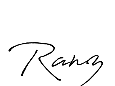 Also we have Ranz name is the best signature style. Create professional handwritten signature collection using Antro_Vectra_Bolder autograph style. Ranz signature style 7 images and pictures png