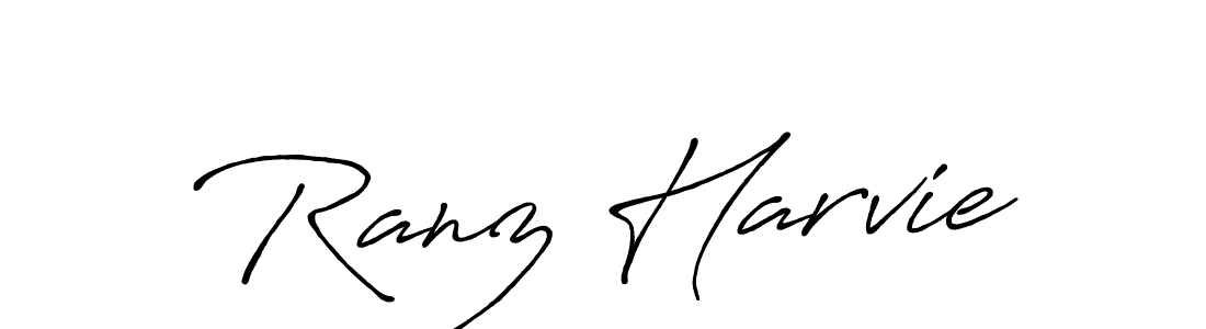 How to make Ranz Harvie signature? Antro_Vectra_Bolder is a professional autograph style. Create handwritten signature for Ranz Harvie name. Ranz Harvie signature style 7 images and pictures png