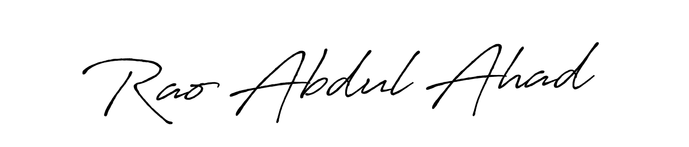 Make a beautiful signature design for name Rao Abdul Ahad. Use this online signature maker to create a handwritten signature for free. Rao Abdul Ahad signature style 7 images and pictures png