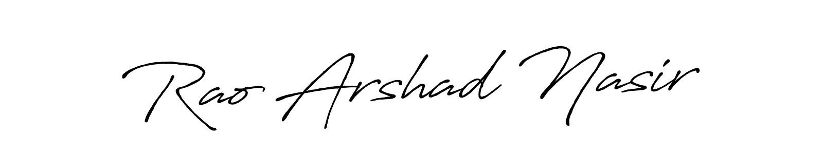You can use this online signature creator to create a handwritten signature for the name Rao Arshad Nasir. This is the best online autograph maker. Rao Arshad Nasir signature style 7 images and pictures png