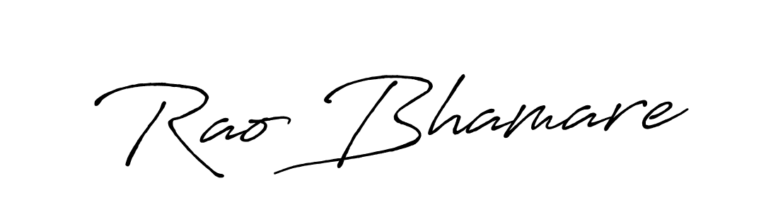 Also we have Rao Bhamare name is the best signature style. Create professional handwritten signature collection using Antro_Vectra_Bolder autograph style. Rao Bhamare signature style 7 images and pictures png
