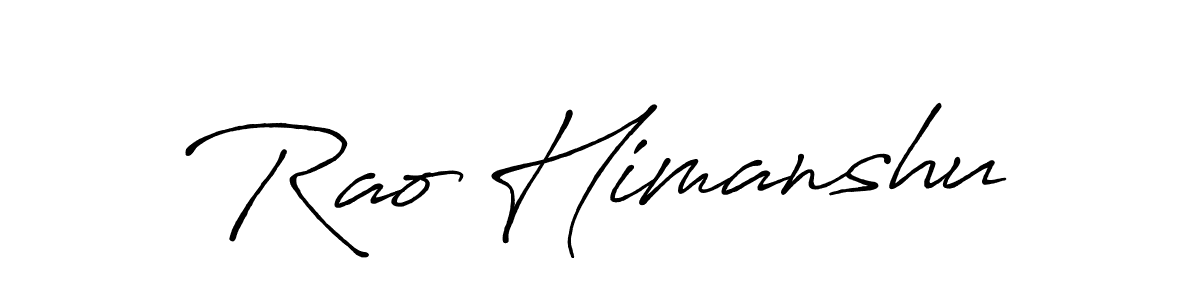 How to Draw Rao Himanshu signature style? Antro_Vectra_Bolder is a latest design signature styles for name Rao Himanshu. Rao Himanshu signature style 7 images and pictures png