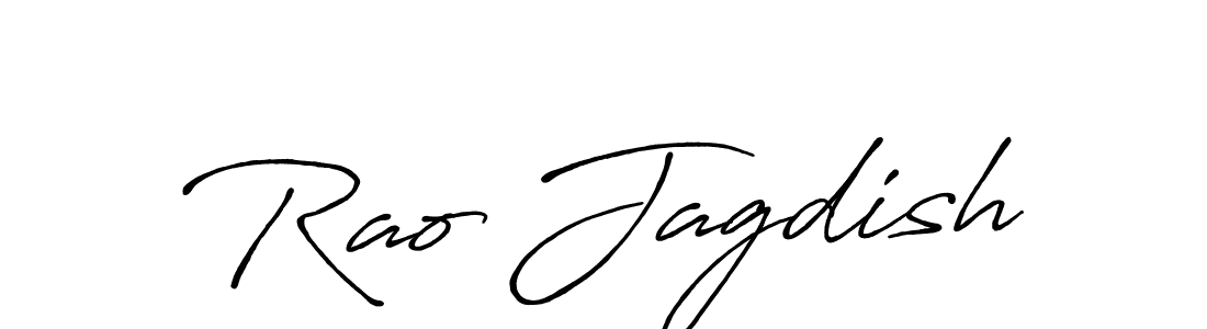 Use a signature maker to create a handwritten signature online. With this signature software, you can design (Antro_Vectra_Bolder) your own signature for name Rao Jagdish. Rao Jagdish signature style 7 images and pictures png