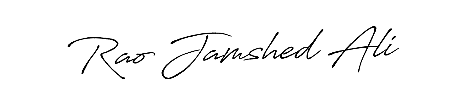 How to make Rao Jamshed Ali signature? Antro_Vectra_Bolder is a professional autograph style. Create handwritten signature for Rao Jamshed Ali name. Rao Jamshed Ali signature style 7 images and pictures png