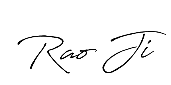 Make a beautiful signature design for name Rao Ji. With this signature (Antro_Vectra_Bolder) style, you can create a handwritten signature for free. Rao Ji signature style 7 images and pictures png