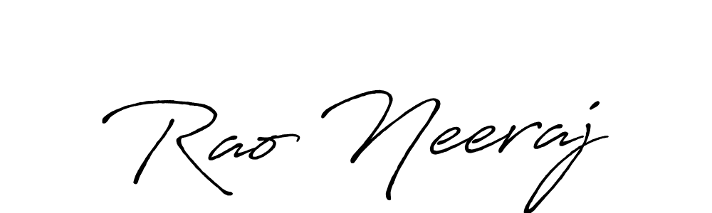 if you are searching for the best signature style for your name Rao Neeraj. so please give up your signature search. here we have designed multiple signature styles  using Antro_Vectra_Bolder. Rao Neeraj signature style 7 images and pictures png