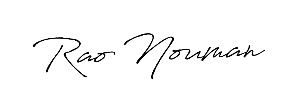 Antro_Vectra_Bolder is a professional signature style that is perfect for those who want to add a touch of class to their signature. It is also a great choice for those who want to make their signature more unique. Get Rao Nouman name to fancy signature for free. Rao Nouman signature style 7 images and pictures png