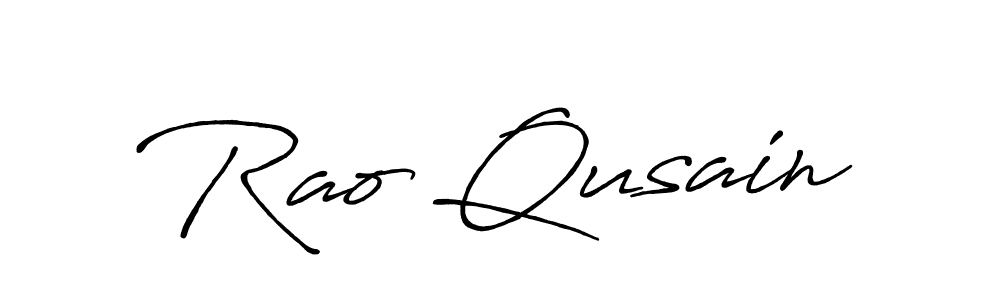 How to make Rao Qusain signature? Antro_Vectra_Bolder is a professional autograph style. Create handwritten signature for Rao Qusain name. Rao Qusain signature style 7 images and pictures png