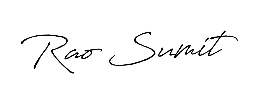 You should practise on your own different ways (Antro_Vectra_Bolder) to write your name (Rao Sumit) in signature. don't let someone else do it for you. Rao Sumit signature style 7 images and pictures png