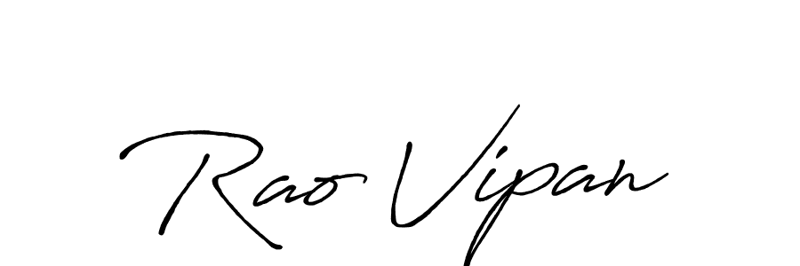 Design your own signature with our free online signature maker. With this signature software, you can create a handwritten (Antro_Vectra_Bolder) signature for name Rao Vipan. Rao Vipan signature style 7 images and pictures png