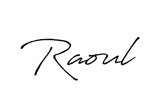 Also we have Raoul name is the best signature style. Create professional handwritten signature collection using Antro_Vectra_Bolder autograph style. Raoul signature style 7 images and pictures png