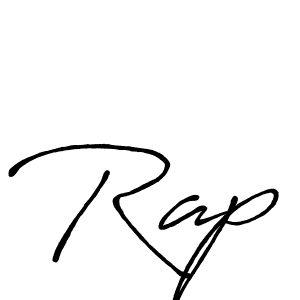 You should practise on your own different ways (Antro_Vectra_Bolder) to write your name (Rap) in signature. don't let someone else do it for you. Rap signature style 7 images and pictures png