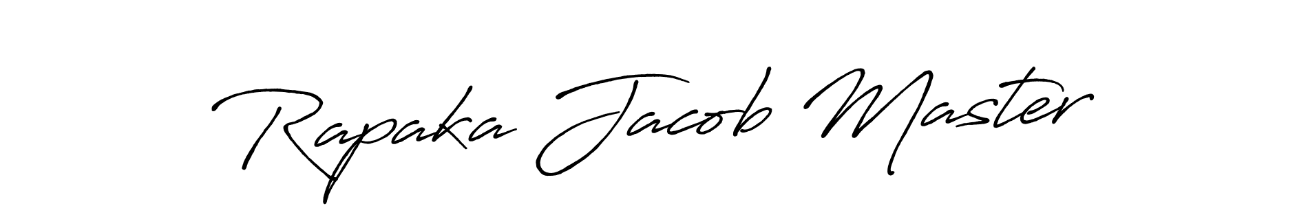 It looks lik you need a new signature style for name Rapaka Jacob Master. Design unique handwritten (Antro_Vectra_Bolder) signature with our free signature maker in just a few clicks. Rapaka Jacob Master signature style 7 images and pictures png