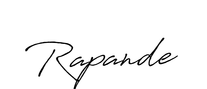 Make a beautiful signature design for name Rapande. Use this online signature maker to create a handwritten signature for free. Rapande signature style 7 images and pictures png