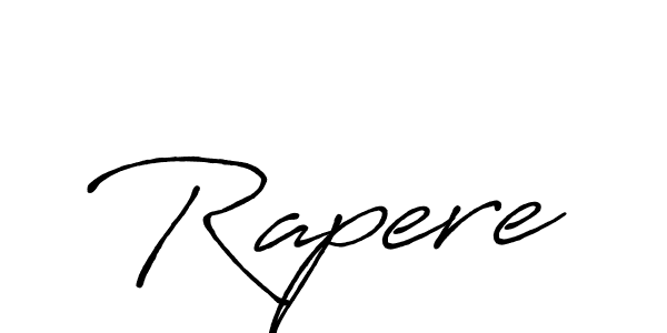 Make a beautiful signature design for name Rapere. With this signature (Antro_Vectra_Bolder) style, you can create a handwritten signature for free. Rapere signature style 7 images and pictures png