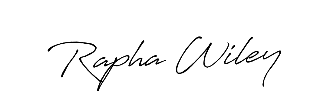 It looks lik you need a new signature style for name Rapha Wiley. Design unique handwritten (Antro_Vectra_Bolder) signature with our free signature maker in just a few clicks. Rapha Wiley signature style 7 images and pictures png