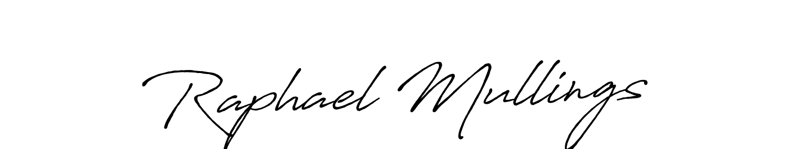 Raphael Mullings stylish signature style. Best Handwritten Sign (Antro_Vectra_Bolder) for my name. Handwritten Signature Collection Ideas for my name Raphael Mullings. Raphael Mullings signature style 7 images and pictures png