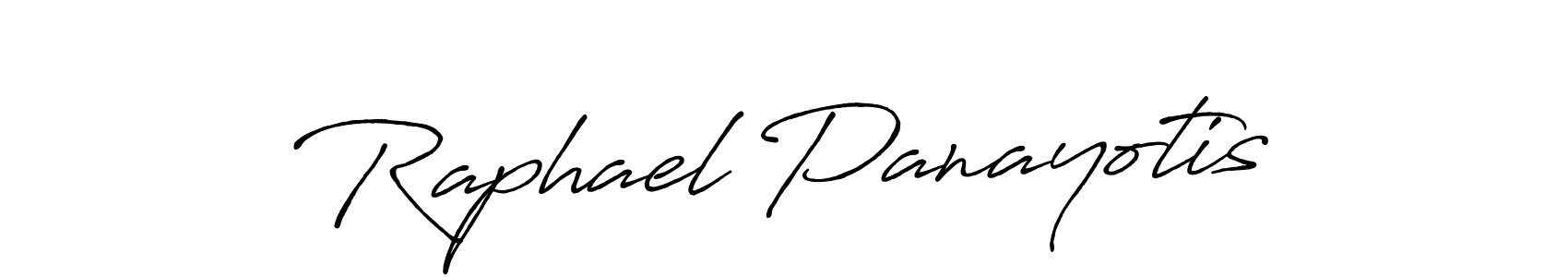 Create a beautiful signature design for name Raphael Panayotis. With this signature (Antro_Vectra_Bolder) fonts, you can make a handwritten signature for free. Raphael Panayotis signature style 7 images and pictures png