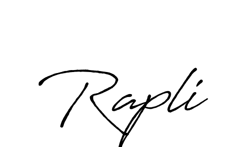 Once you've used our free online signature maker to create your best signature Antro_Vectra_Bolder style, it's time to enjoy all of the benefits that Rapli name signing documents. Rapli signature style 7 images and pictures png