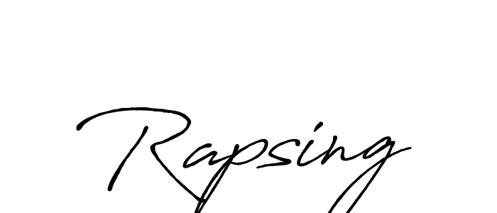 Also You can easily find your signature by using the search form. We will create Rapsing name handwritten signature images for you free of cost using Antro_Vectra_Bolder sign style. Rapsing signature style 7 images and pictures png