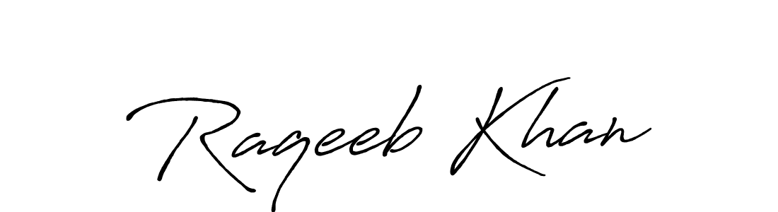 Raqeeb Khan stylish signature style. Best Handwritten Sign (Antro_Vectra_Bolder) for my name. Handwritten Signature Collection Ideas for my name Raqeeb Khan. Raqeeb Khan signature style 7 images and pictures png