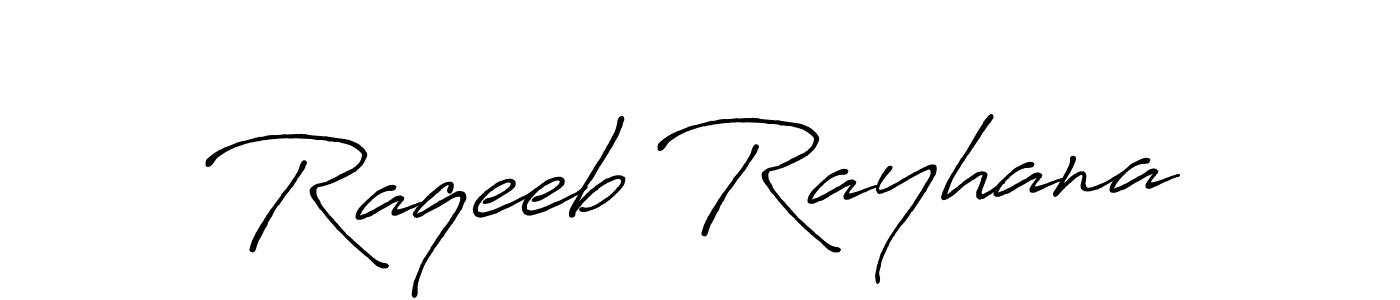 You can use this online signature creator to create a handwritten signature for the name Raqeeb Rayhana. This is the best online autograph maker. Raqeeb Rayhana signature style 7 images and pictures png