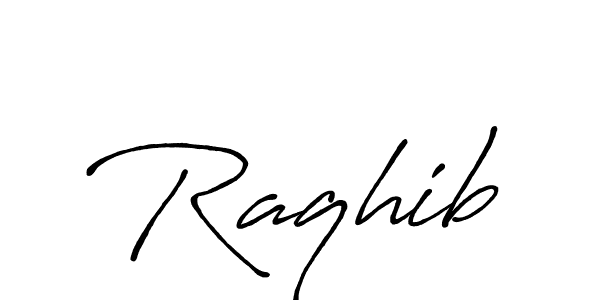 Create a beautiful signature design for name Raqhib. With this signature (Antro_Vectra_Bolder) fonts, you can make a handwritten signature for free. Raqhib signature style 7 images and pictures png