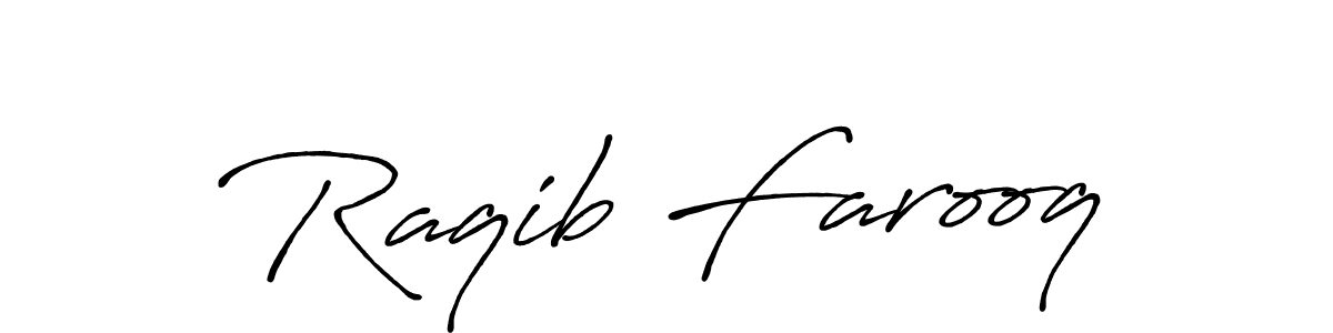 Use a signature maker to create a handwritten signature online. With this signature software, you can design (Antro_Vectra_Bolder) your own signature for name Raqib Farooq. Raqib Farooq signature style 7 images and pictures png