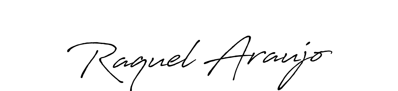 It looks lik you need a new signature style for name Raquel Araujo. Design unique handwritten (Antro_Vectra_Bolder) signature with our free signature maker in just a few clicks. Raquel Araujo signature style 7 images and pictures png