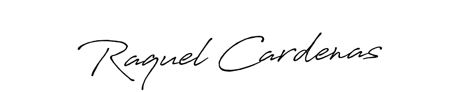 Design your own signature with our free online signature maker. With this signature software, you can create a handwritten (Antro_Vectra_Bolder) signature for name Raquel Cardenas. Raquel Cardenas signature style 7 images and pictures png