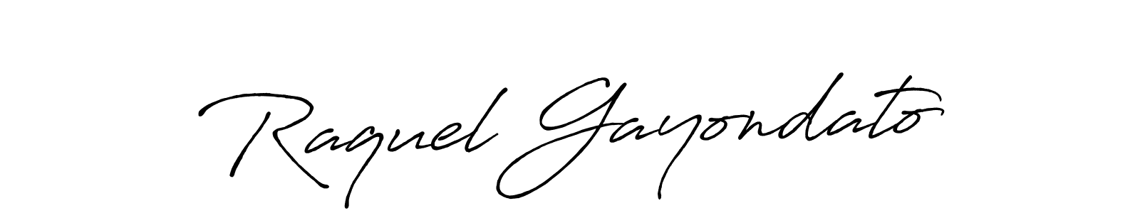 Antro_Vectra_Bolder is a professional signature style that is perfect for those who want to add a touch of class to their signature. It is also a great choice for those who want to make their signature more unique. Get Raquel Gayondato name to fancy signature for free. Raquel Gayondato signature style 7 images and pictures png