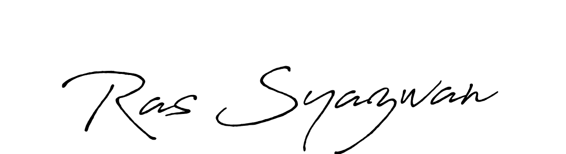 Also we have Ras Syazwan name is the best signature style. Create professional handwritten signature collection using Antro_Vectra_Bolder autograph style. Ras Syazwan signature style 7 images and pictures png