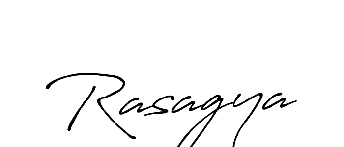 Rasagya stylish signature style. Best Handwritten Sign (Antro_Vectra_Bolder) for my name. Handwritten Signature Collection Ideas for my name Rasagya. Rasagya signature style 7 images and pictures png