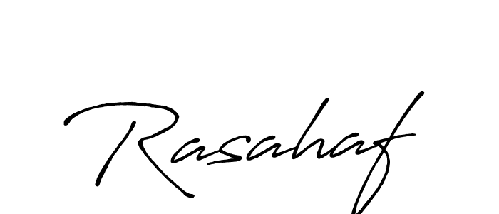 Make a beautiful signature design for name Rasahaf. With this signature (Antro_Vectra_Bolder) style, you can create a handwritten signature for free. Rasahaf signature style 7 images and pictures png