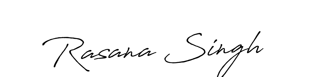 Make a beautiful signature design for name Rasana Singh. With this signature (Antro_Vectra_Bolder) style, you can create a handwritten signature for free. Rasana Singh signature style 7 images and pictures png