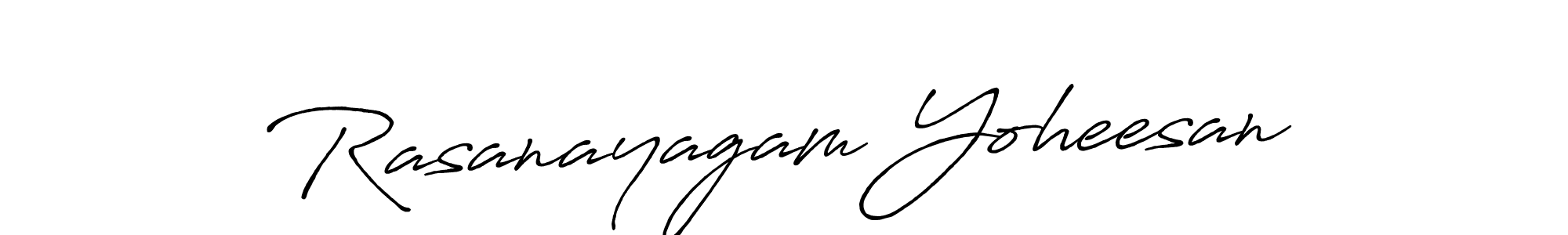 Design your own signature with our free online signature maker. With this signature software, you can create a handwritten (Antro_Vectra_Bolder) signature for name Rasanayagam Yoheesan. Rasanayagam Yoheesan signature style 7 images and pictures png