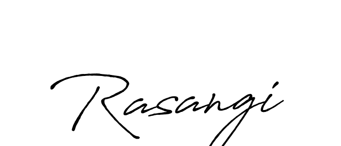 Design your own signature with our free online signature maker. With this signature software, you can create a handwritten (Antro_Vectra_Bolder) signature for name Rasangi. Rasangi signature style 7 images and pictures png