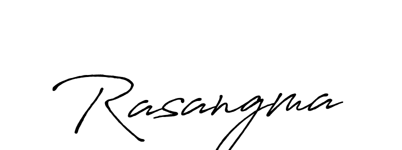 Create a beautiful signature design for name Rasangma. With this signature (Antro_Vectra_Bolder) fonts, you can make a handwritten signature for free. Rasangma signature style 7 images and pictures png