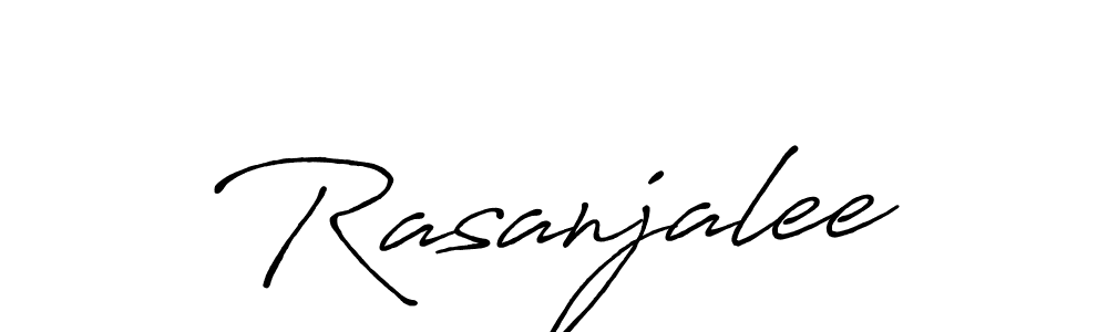 How to make Rasanjalee signature? Antro_Vectra_Bolder is a professional autograph style. Create handwritten signature for Rasanjalee name. Rasanjalee signature style 7 images and pictures png
