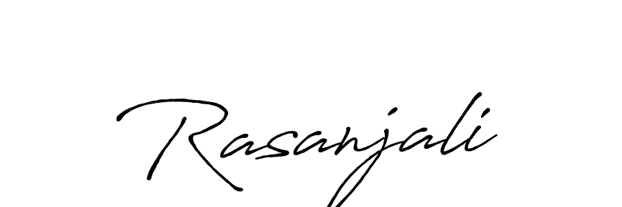 How to make Rasanjali signature? Antro_Vectra_Bolder is a professional autograph style. Create handwritten signature for Rasanjali name. Rasanjali signature style 7 images and pictures png