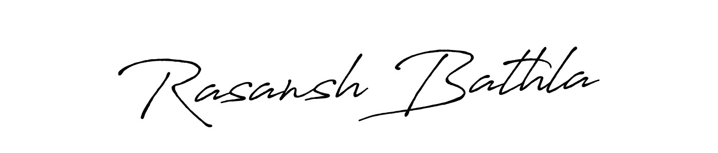 The best way (Antro_Vectra_Bolder) to make a short signature is to pick only two or three words in your name. The name Rasansh Bathla include a total of six letters. For converting this name. Rasansh Bathla signature style 7 images and pictures png