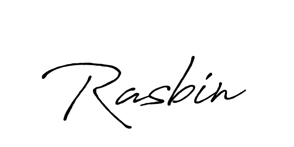 Also we have Rasbin name is the best signature style. Create professional handwritten signature collection using Antro_Vectra_Bolder autograph style. Rasbin signature style 7 images and pictures png