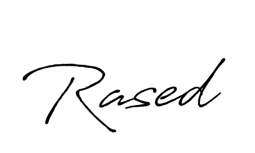 Design your own signature with our free online signature maker. With this signature software, you can create a handwritten (Antro_Vectra_Bolder) signature for name Rased. Rased signature style 7 images and pictures png