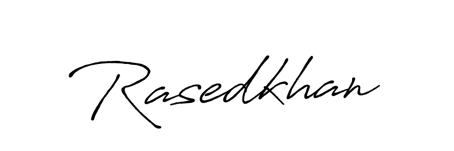 How to make Rasedkhan signature? Antro_Vectra_Bolder is a professional autograph style. Create handwritten signature for Rasedkhan name. Rasedkhan signature style 7 images and pictures png