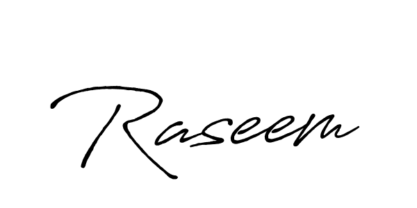 Also we have Raseem name is the best signature style. Create professional handwritten signature collection using Antro_Vectra_Bolder autograph style. Raseem signature style 7 images and pictures png