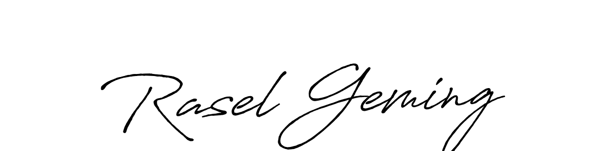 You can use this online signature creator to create a handwritten signature for the name Rasel Geming. This is the best online autograph maker. Rasel Geming signature style 7 images and pictures png