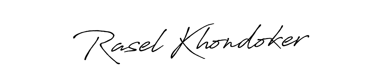 Make a short Rasel Khondoker signature style. Manage your documents anywhere anytime using Antro_Vectra_Bolder. Create and add eSignatures, submit forms, share and send files easily. Rasel Khondoker signature style 7 images and pictures png