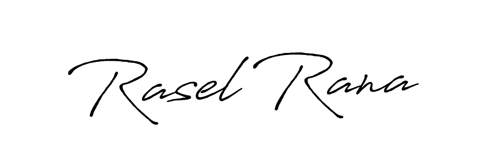 Rasel Rana stylish signature style. Best Handwritten Sign (Antro_Vectra_Bolder) for my name. Handwritten Signature Collection Ideas for my name Rasel Rana. Rasel Rana signature style 7 images and pictures png