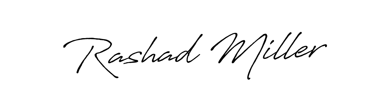 Also You can easily find your signature by using the search form. We will create Rashad Miller name handwritten signature images for you free of cost using Antro_Vectra_Bolder sign style. Rashad Miller signature style 7 images and pictures png